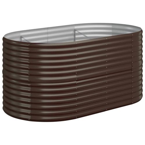 Vidaxl Jardinière De Jardin Acier Enduit De Poudre 152x80x68 Cm Marron