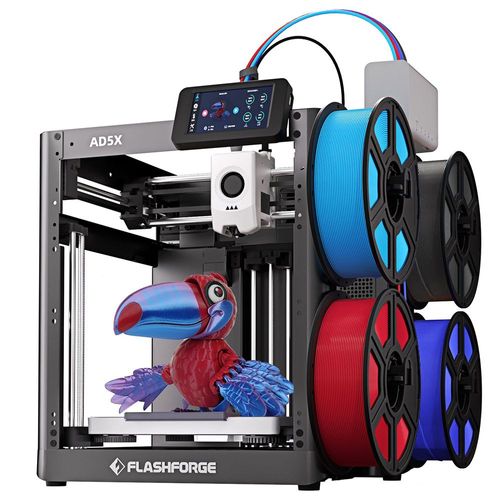 Flashforge AD5X Imprimante 3D, impression 4 couleurs intelligente, 600 mm/s max., 220 x 220 x 220 mm