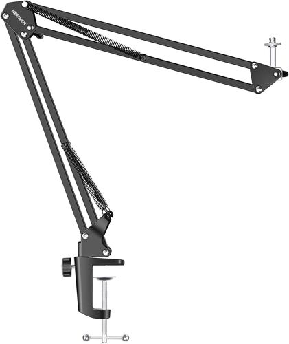 NEEWER Bras de Suspension Réglable avec Pince de Table pour Logitech Webcam C922 C930e C930 C920 C615, Fer Durable, Charge Admissible de 2 kg (Type de Serrage-35cm)
