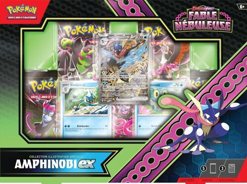 Pokémon - Coffret 5 Boosters Ev6.5 Ecarlate Et Violet - Fable Nébuleuse : Amphinobi Ex