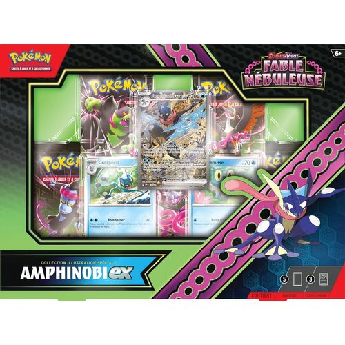 Pokémon - Coffret 5 Boosters Ev6.5 Ecarlate Et Violet - Fable Nébuleuse : Amphinobi Ex