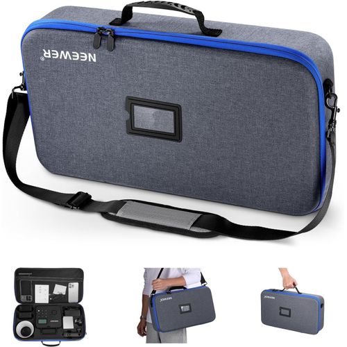 NEEWER Q4 Sac de Transport avec bandoulière, Compartiments dédiés pour Flash stroboscopique extérieur/Piles/déclencheur/Accessoire diffuseur réflecteur, étui de Voyage à Coque Rigide Durable, PB8