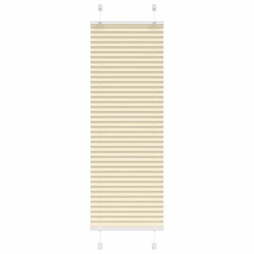 Vidaxl Store Plissé Crème 50x100 Cm Largeur Du Tissu 49,4 Cm Polyester