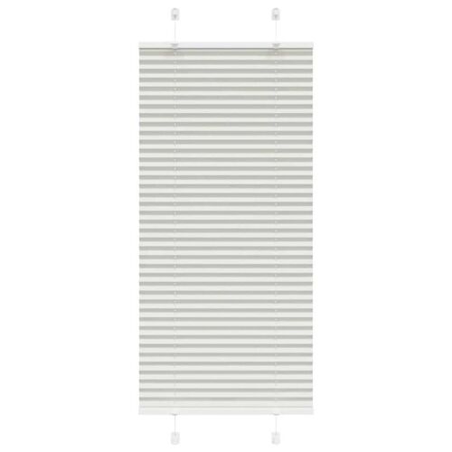 Vidaxl Store Plissé Gris Clair 55x100 Cm Largeur Du Tissu 54,4 Cm