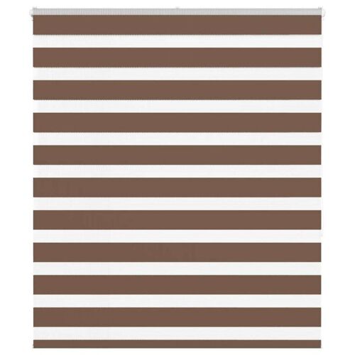 Vidaxl Store Zèbre Marron 135x150cm Largeur Du Tissu 130,9cm Polyester