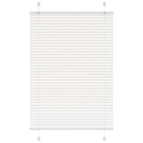 Vidaxl Store Plissé Blanc 100x150 Cm Largeur Du Tissu 99,4cm Polyester