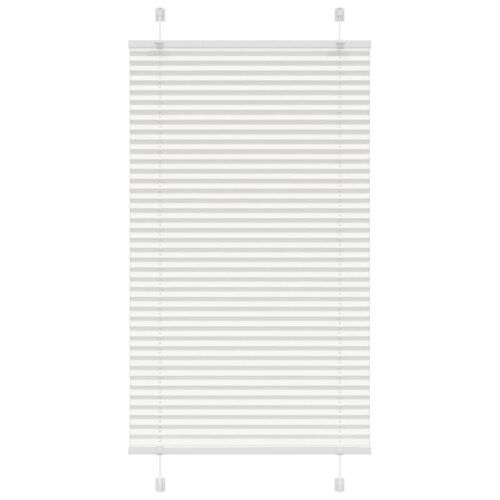 Vidaxl Store Plissé Blanc 75x150 Cm Largeur Du Tissu 74,4 Cm Polyester