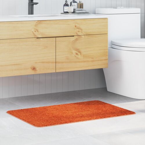 vidaXL Tapis de bain Orange 60 x 90 cm Polypropylène
