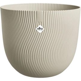Pot De Fleurs - Elho - Sereh Rond 40 - Beige - Ø 39 X H 33 Cm - 100% Recyclé