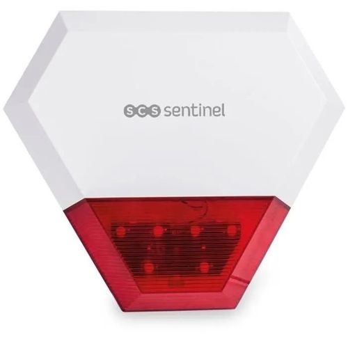 Sirene ext¿rieure filaire additionnelle KitAlarm - SCS SENTINEL - Port¿e 80m - Alerte sonore et lumineuse