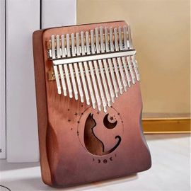 Piano À Pouce Kalimba 17 Touches En Placage De Bois,Instrument De Musique