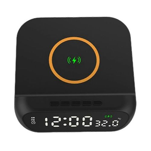 Réveil numérique avec recharge sans fil,15W A