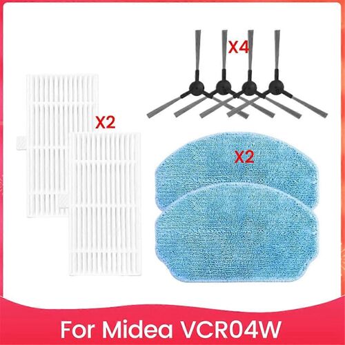 Filtre Hepa, brosse latérale, chiffon de nettoyage pour aspirateur robot VCR04W, accessoires