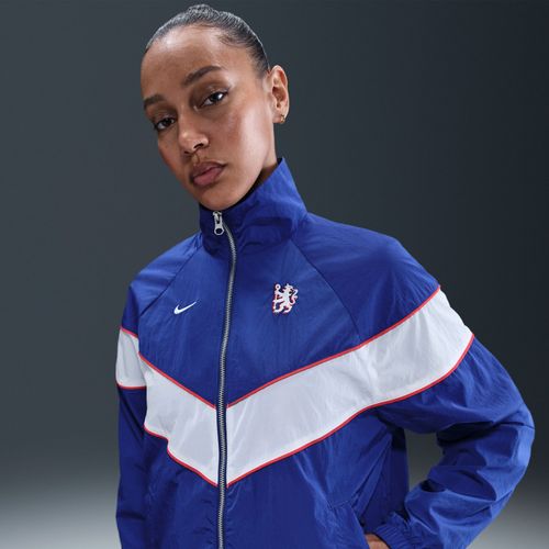 Veste À Zip Tissée Anti-Uv Nike Football Chelsea Fc Windrunner Pour Femme - Bleu