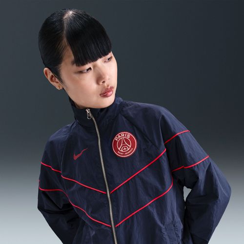 Veste À Zip Tissée Anti-Uv Nike Football Paris Saint-Germain Windrunner Pour Femme - Bleu