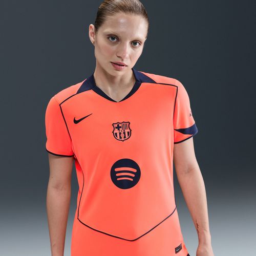 3e Maillot De Foot Replica Nike Dri-Fit Total 90 Fc Barcelona 2025/26 Stadium Pour Femme - Orange