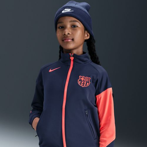3e Veste Nationale De Foot En Maille Nike Dri-Fit Total 90 Fc Barcelona Academy Pro Pour Ado - Bleu