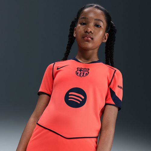 3e Maillot De Foot Replica Nike Dri-Fit Total 90 Fc Barcelona 2025/26 Stadium Pour Ado - Orange