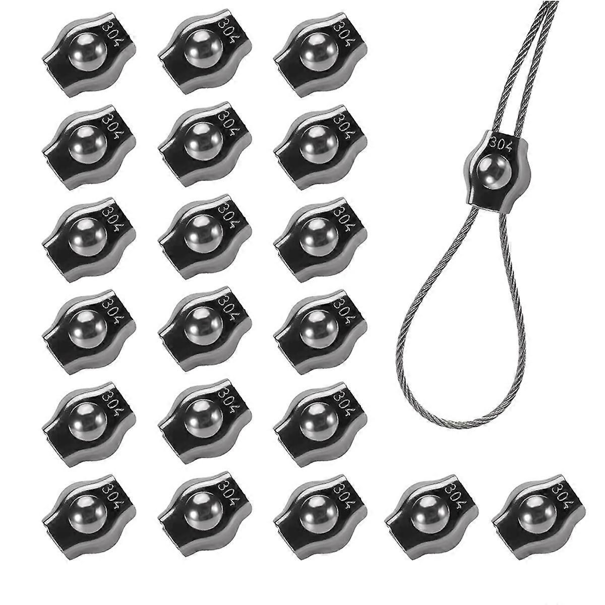 Serre-câbles M2 Inox Lot De 12 Serre-câbles M2 En Acier Inoxydable - Pour Câbles 2mm Serre-câble M2 Boulonné