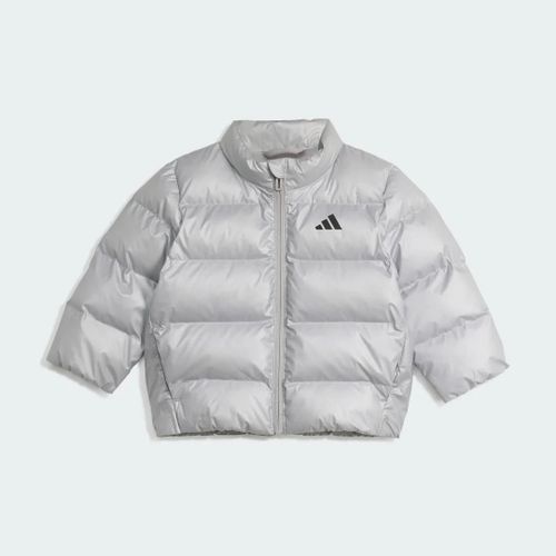 Doudoune Glam Enfants En Duvet Synthétique Adidas - Silver Metallic / Black Reflective - 9-12m