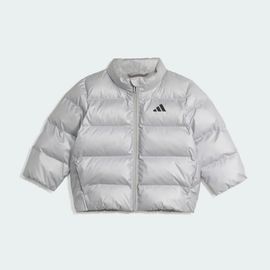 Doudoune Glam Enfants En Duvet Synthétique Adidas - Silver Metallic / Black Reflective - 9-12m