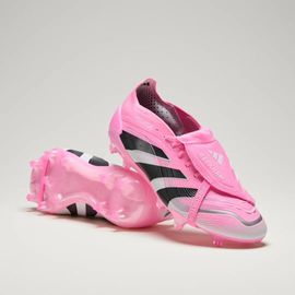 Chaussures Predator Elite Languette Rabattable Terrain Souple Adidas Beam Pink Core Black Cloud White