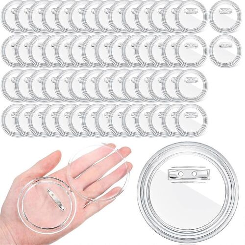 60 Épingles À Bouton Transparentes De 7,6 Cm Pour Travaux Manuels