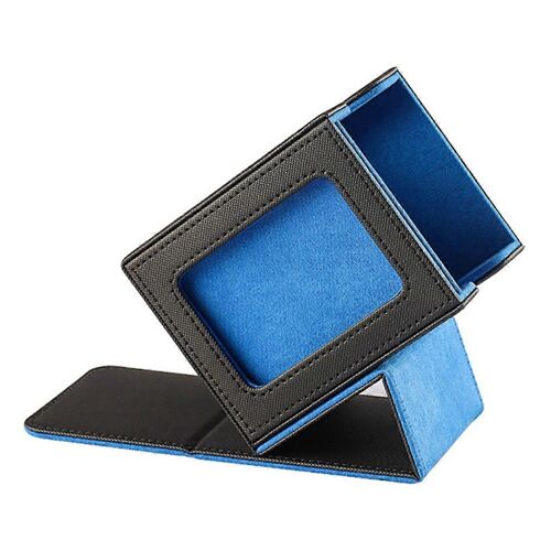 Card Storage Box For Trading Cards ,With Display Window Blue