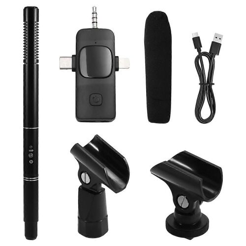 Microphone d'interview sans fil,microphone d'enregistrement portable,suppression du bruit