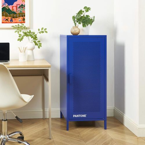 Caisson De Bureau Métal Bleu Électrique H105cm