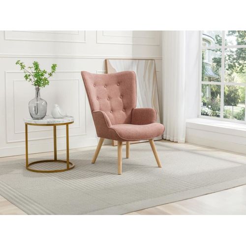 Fauteuil Droit Rose
