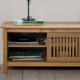 Meuble Tv 1 Porte Coulissante 2 Tiroirs En Bois 158 Cm