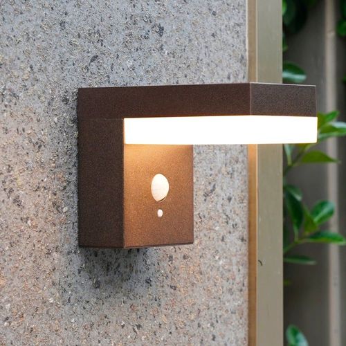Applique Murale Solaire Aluminium Marron H12,5cm