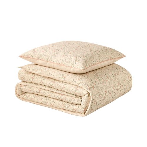 Parure De Lit En Percale De Coton Multicolore 240 X 220 Cm