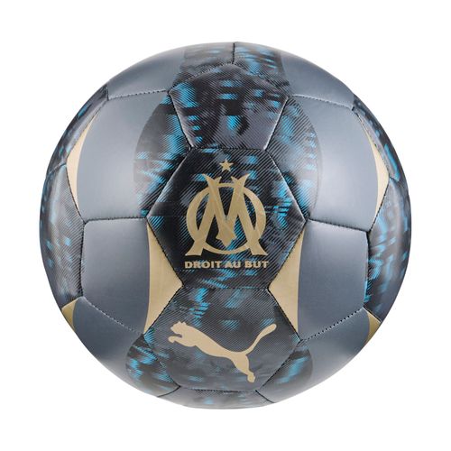 Puma Ballon De Football D¿Avant-Match Olympique De Marseille 24/25, Accessoires, Galactic Gris/Doré, 5