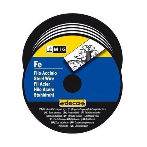 DECA Bobine fil acier pour soudure MIG/MAG Ø fil 0,8 mm - 0,7 kg