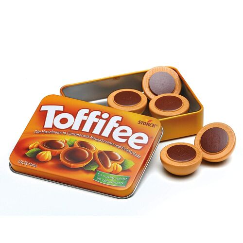Erzi 11.4 X 8.5 X 2.5 Cm Pretend Play En Bois Épicerie Merchandize Toffifee Dans Une Boîte Métallique