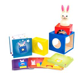 Boîte Magique En Bois Avec Lapin, Jeu De Magie, Cache-Cache, Jeu De Cervicales, Jouets En Bois, Cadeaux Pour Enfants, Nouvelle Collection