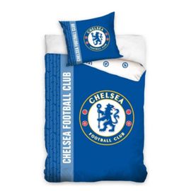 Housse De Couette Chelsea Fc 140 X 200 Cm En 100% Coton (Taille Taille Unique,Couleur Bleu)