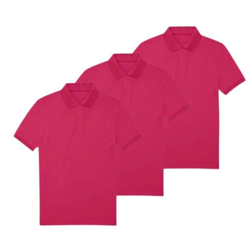 Polo Enfant Manches Courtes Fushia ( Lot 3 )