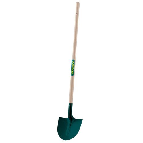 Pelle ronde tôle - 27cm - Manche bois 130 cm PEFC