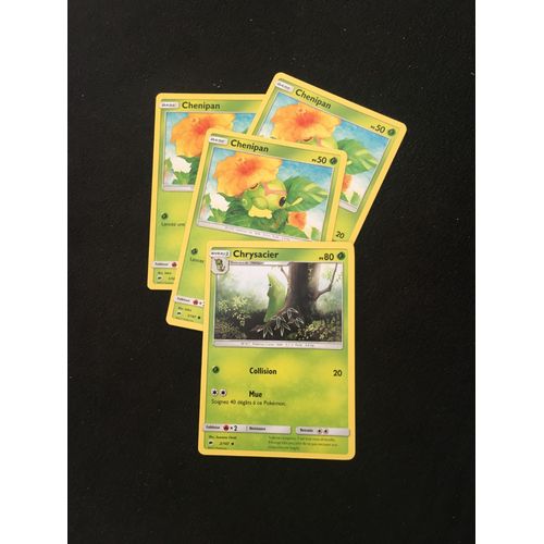 (2020) Chenipan X3 + Chrysacier (Pokemon)