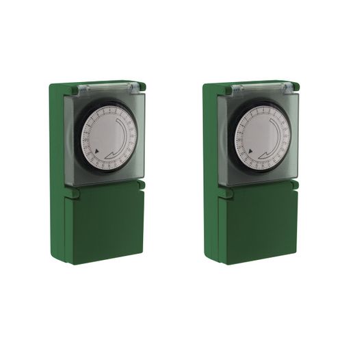 Lot de 2 programmateurs de jardin mécaniques étanches - Otio