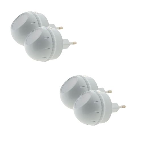 Lot de 4 veilleuses LED orientables à 360° - Otio