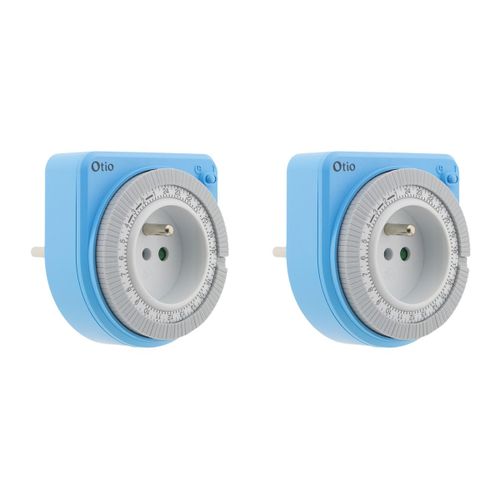 Lot de 2 programmateurs mécaniques - bleu - Otio