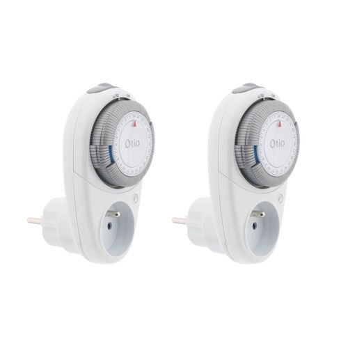 Lot de 2 programmateurs quotidiens T-10 - blanc - Otio