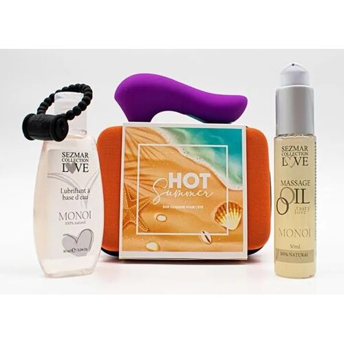 Box Hot Summer Parfum Pour Le Couple Monoï Couleur : Orange Contenance : Box 