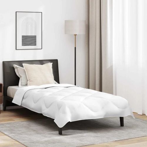 Vidaxl Duvet D'été Avec Oreiller 2 Pcs Blanc 155 X 220 Cm Microfibre