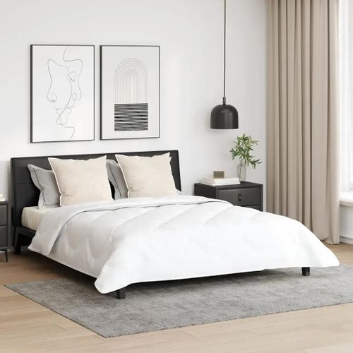 Vidaxl Couette Avec Oreiller 3 Pcs Blanc 240 X 200 Cm Microfibre