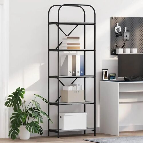 vidaXL Étagère Sonoma gris 60 x 30 x 183 cm Bois d'ingénierie